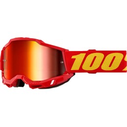 Gafas 100% Accuri 2 Rojo/Amarillo - lente espejo rojo