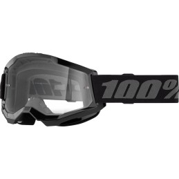 Gafas 100% Strata 2 Negro/Gris oscuro - lente transparente