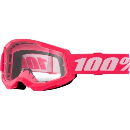 Gafas 100% Strata 2 Rosa/Blanco - lente transparente