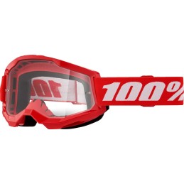 Gafas 100% Strata 2 Rojo/Blanco - lente transparente