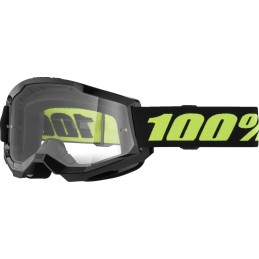 Gafas 100% Strata 2 Negro/Amarillo - lente transparente