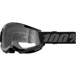 Gafas 100% Strata 2 Junior Negro/Gris oscuro - lente transparente
