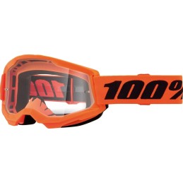 Gafas 100% Strata 2 Junior Negro/Naranja - lente transparente
