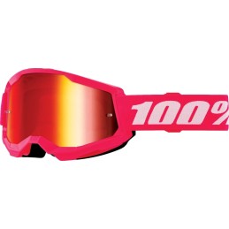 Gafas 100% Strata 2 Junior Rosa/Rojo/Blanco - lente espejo rojo