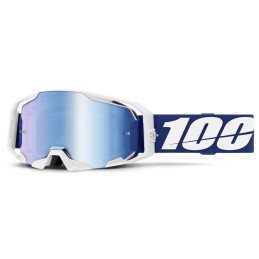 Gafas 100% ARmatic Azul/Azul oscuro/Blanco - lente espejo azul