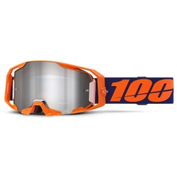 Gafas 100% ARmatic Azul oscuro/Naranja/Plateado - lente espejo plateado