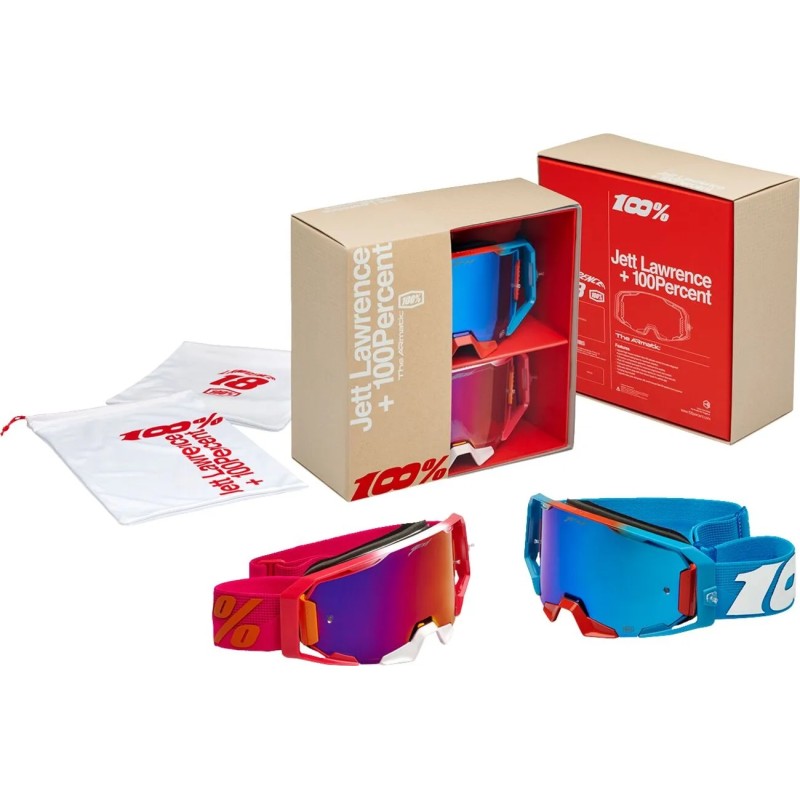 Gafas 100% ARmatic Jett Lawrence Limited Edition (pack) Azul/Rosa