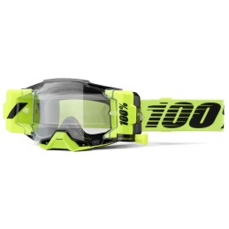 Gafas 100% Armega Forecast Negro/Amarillo/Amarillo flúor - lente transparente