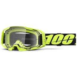 Gafas 100% ARmatic Negro/Amarillo flúor - lente transparente