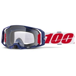 Gafas 100% ARmatic Azul oscuro/Rojo/Blanco - lente transparente