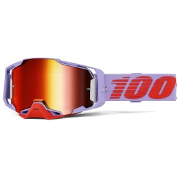 Gafas 100% Armega Gris/Púrpura/Rojo - lente espejo rojo
