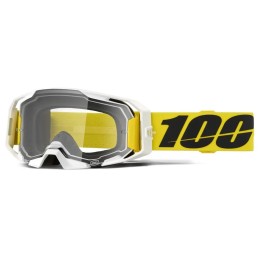 Gafas 100% ARmatic Negro/Blanco/Amarillo - lente transparente