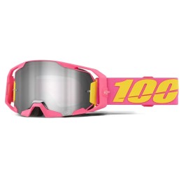 Gafas 100% ARmatic Rosa/Plateado/Amarillo - lente espejo plateado