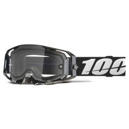 Gafas 100% ARmatic Enduro Dual Pane Negro/Transparente/Blanco - lente transparente
