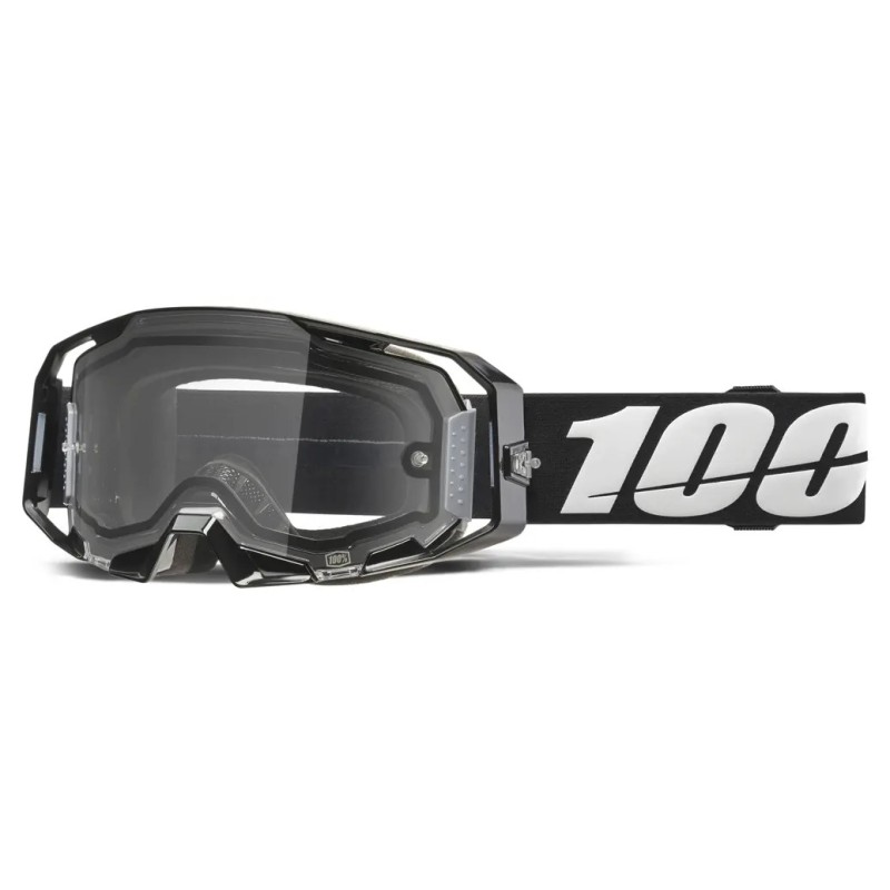 Gafas 100% ARmatic Enduro Dual Pane Negro/Transparente/Blanco - lente transparente