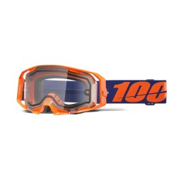 Gafas 100% ARmatic Enduro Dual Pane Azul oscuro/Transparente/Naranja - lente transparente