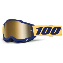 Gafas 100% Accuri 2 Azul oscuro/Amarillo - lente espejo dorado