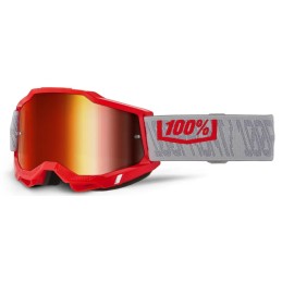 Gafas 100% Accuri 2 Gris/Rojo/Gris oscuro - lente espejo rojo