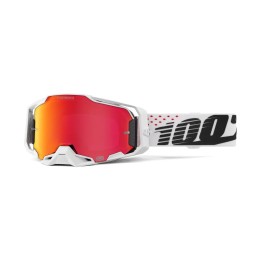 Gafas 100% Armega HiPER Negro/Rojo/Blanco - lente espejo rojo