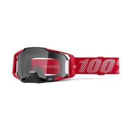 Gafas 100% Armega M1 Negro/Rojo/Blanco - lente transparente