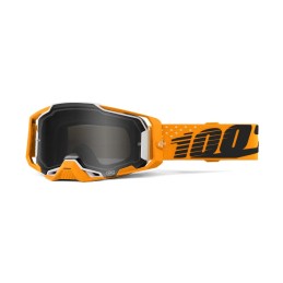 Gafas 100% Armega Invicto Negro/Naranja/Blanco - lente espejo