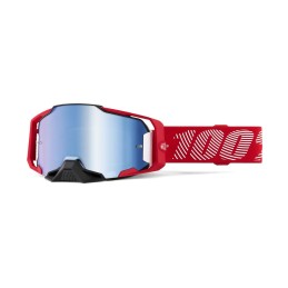 Gafas 100% Armega M1 Negro/Rojo/Blanco - lente azul