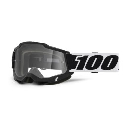 Gafas 100% Accuri 2 Negro/Blanco - lente transparente (50013-10066)