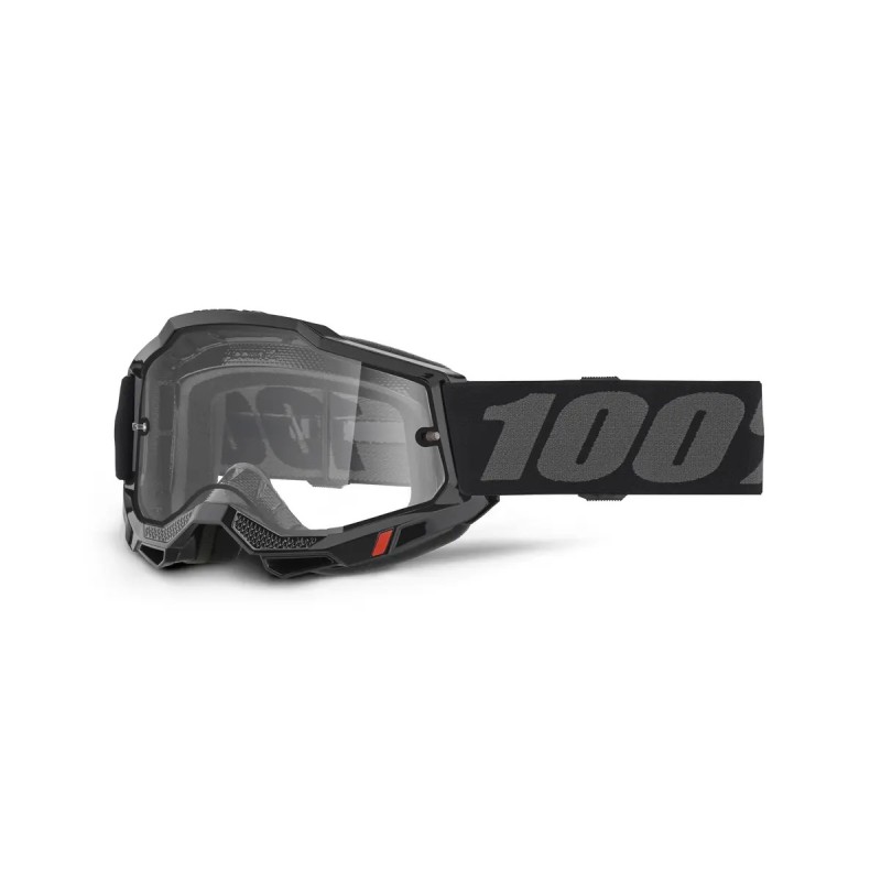 Gafas 100% Accuri 2 Enduro Moto Negro/Gris oscuro - lente transparente