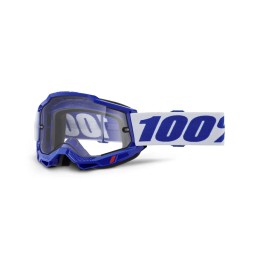 Gafas 100% Accuri 2 Enduro Moto Azul/Blanco - lente transparente