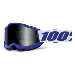 Gafas 100% Accuri 2 Sand Azul/Ahumado/Blanco - lente ahumado