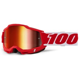 Gafas 100% Accuri 2 Junior Rojo/Blanco - lente espejo rojo