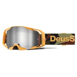 Gafas 100% ARmatic Deus Ex Machina Negro/Amarillo/Plateado/Verde/Marrón - lente espejo plateado