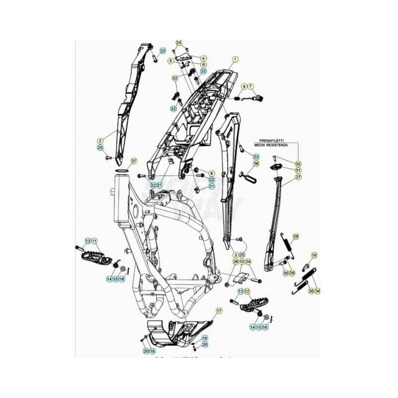 SOPORTE CHASIS SX POSTERIOR - 037320438759