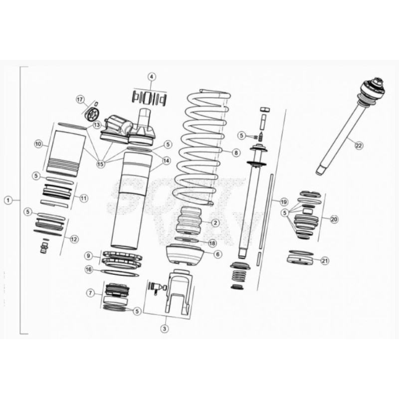 AMORTIGUADOR RR 2T 125 MY 20 - 041330008000