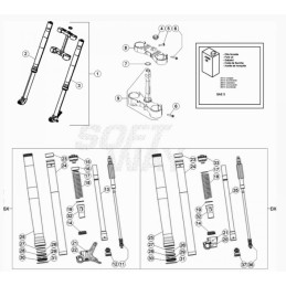 BRAZO HORQUILLA DX RR 2T 200 MY 20 - 041340058000