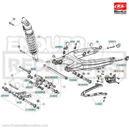 TENSOR CADENA DX RR2T/4T ROJO - 031330024250