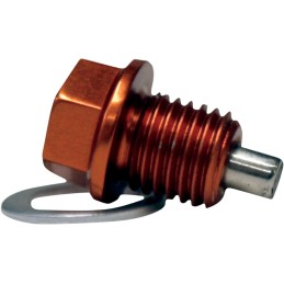 Tapón de vaciado magnético Zip-Ty naranja Moose Racing KTM