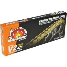 Cadena MX V2 paso 428 130 eslabones con clip Moto-Master GasGas