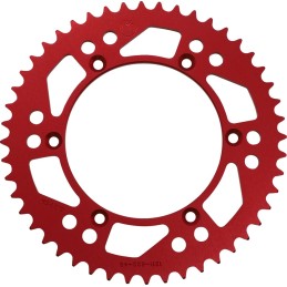 Corona de aluminio 48 dientes roja Moose Racing Husqvarna