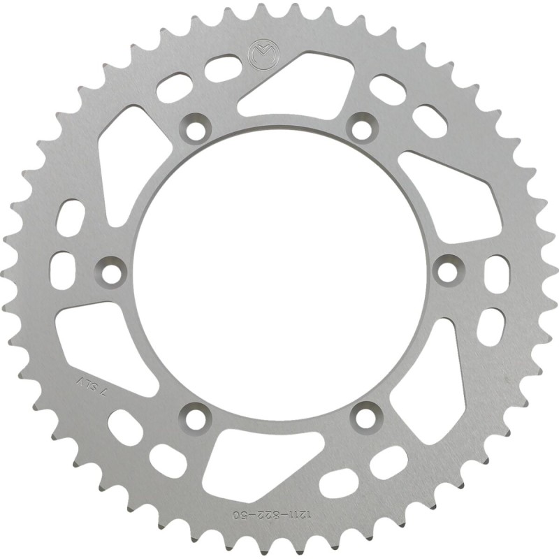 Corona de aluminio 50 dientes plata Moose Racing Husqvarna