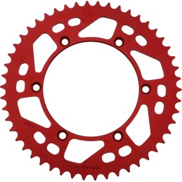 Corona de aluminio 50 dientes roja Moose Racing Husqvarna