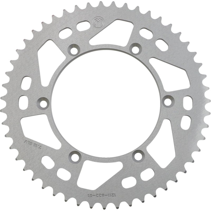 Corona de aluminio 51 dientes plata Moose Racing Husqvarna