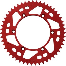 Corona de aluminio 51 dientes roja Moose Racing Husqvarna