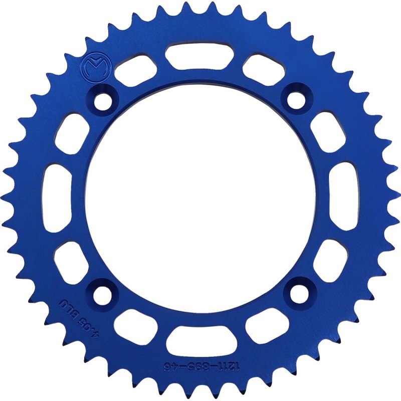 Corona de aluminio 46 dientes paso 428 azul Moose Racing KTM