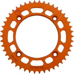 Corona de aluminio 46 dientes paso 428 naranja Moose Racing KTM