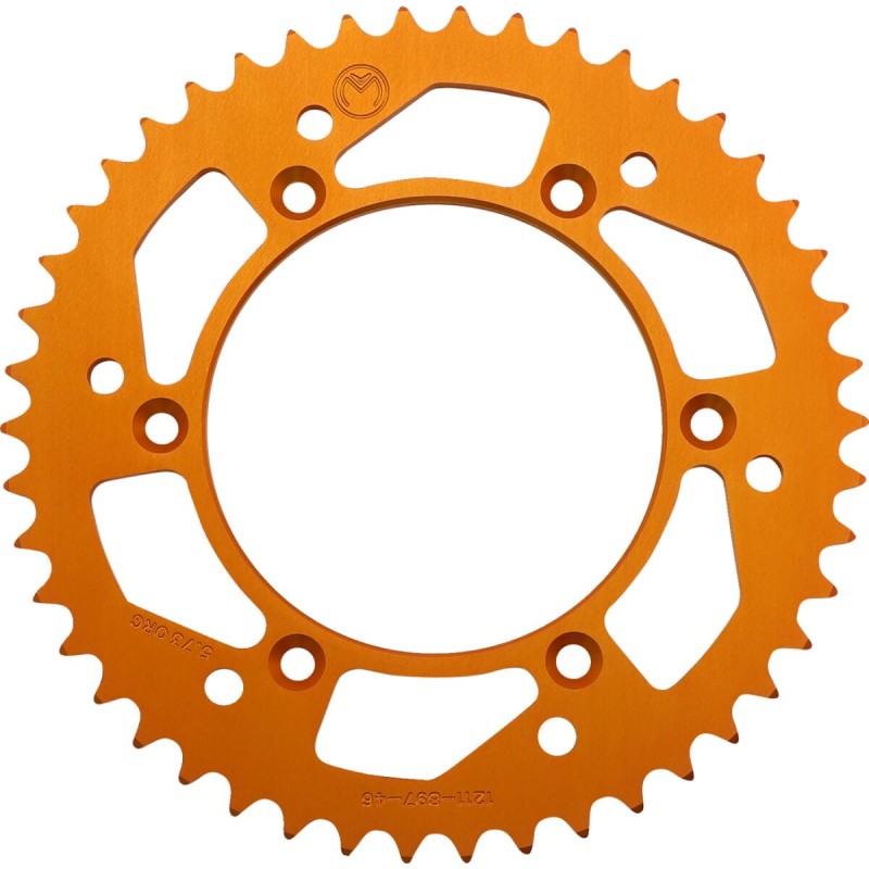 Corona de aluminio 46 dientes naranja Moose Racing KTM - 1211-897-46-14