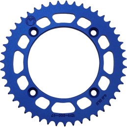 Corona de aluminio 47 dientes paso 428 azul Moose Racing KTM