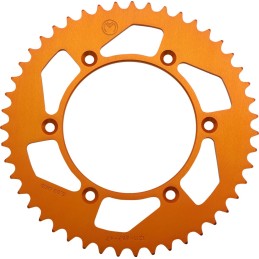 Corona de aluminio 47 dientes naranja Moose Racing KTM