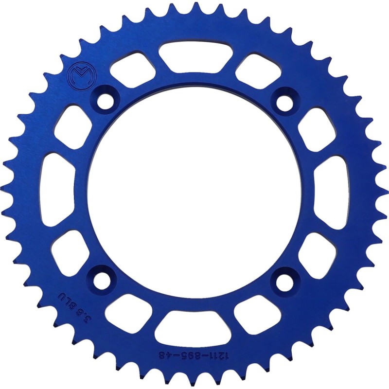 Corona de aluminio 48 dientes paso 428 azul Moose Racing KTM