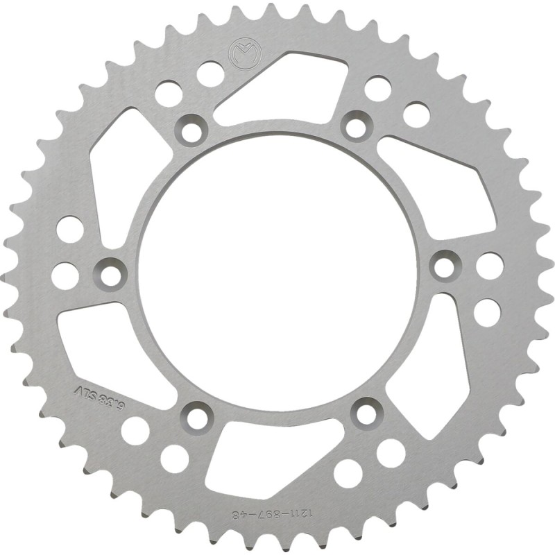 Corona de aluminio 48 dientes plata Moose Racing KTM - 1211-897-48-11